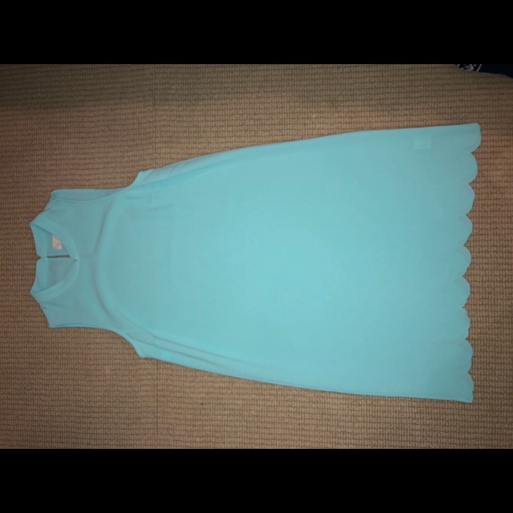 Mud pie mint dress with scallops